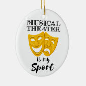 Muziektheater is mijn sport keramisch ornament (Rechts)