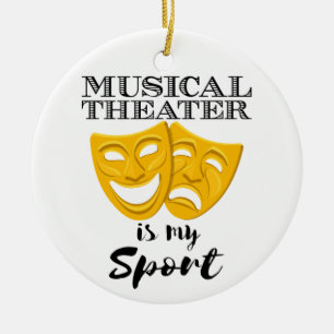 Muziektheater is mijn sport keramisch ornament