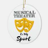 Muziektheater is mijn sport keramisch ornament (Links)