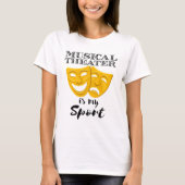 Muziektheater is mijn sport t-shirt (Voorkant)