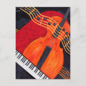 Muziekthema Briefkaart (Voorkant)