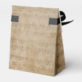 Muziekthema Monogram Favor Boxes Bedankdoosjes (Achterkant)