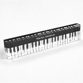Muziekthema Piano Monogram Naambordje