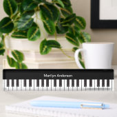 Muziekthema Piano Monogram Naambordje