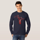Muziekthema Red Saxophone Red Notes - Shirt (Voorkant volledig)