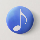 muziekthema ronde button 5,7 cm (Voorkant)