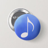 muziekthema ronde button 5,7 cm (Voorkant /achterkant)