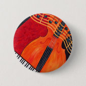 Muziekthema Ronde Button 5,7 Cm (Voorkant)