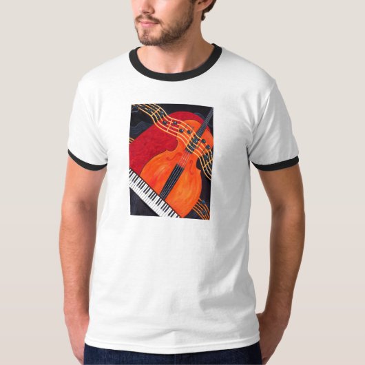 Muziekthema T-shirt (Voorkant)