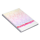 Muziekthema voor regenboog notitieboek (Rechterzijde)