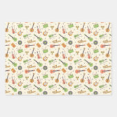 Muziekthematroon Inpakpapier Vel (Voorkant)