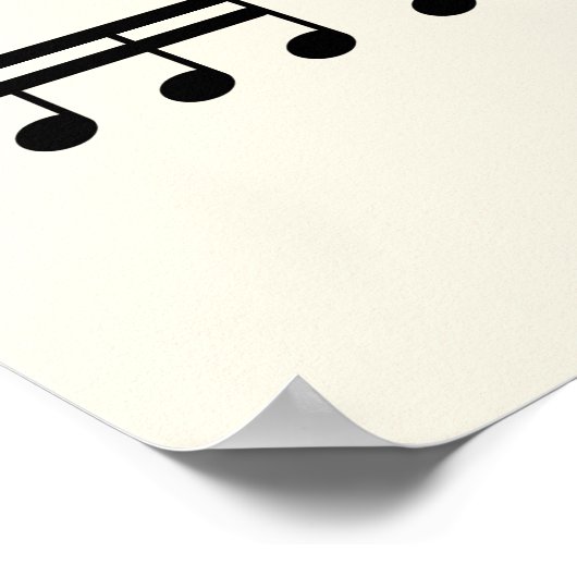 Muziektheorie Posters over de waarde van noten (Hoek)