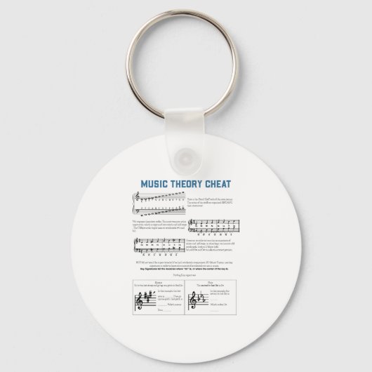 Muziektheorie Sleutelhanger (Voorkant)