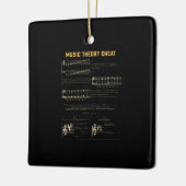 Muziektheorieafbeelding Keramisch Ornament (Links)