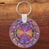 Muziektheoriecirkel van vijf Mandala Sleutelhanger (Voorkant)