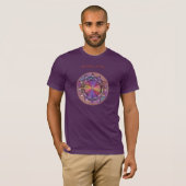 Muziektheoriecirkel van vijf mandala t-shirt (Voorkant volledig)