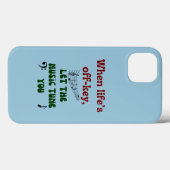 Muziektherapie Case-Mate iPhone Case (Achterkant (horizontaal))