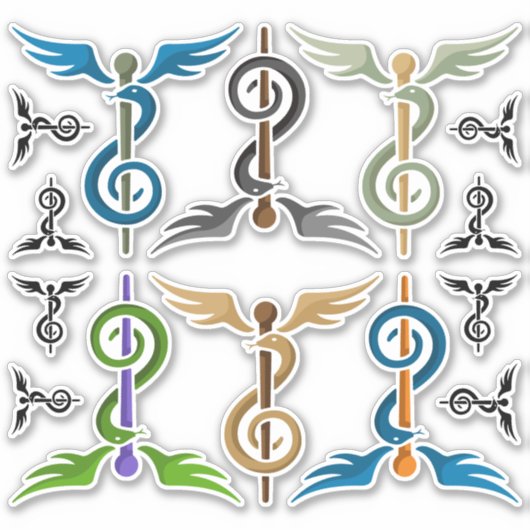 Muziektherapie Pictogram Set Sticker (Voorkant)