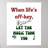 Muziektherapie Poster (Voorkant)