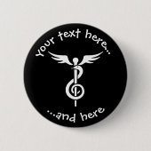 Muziektherapie Ronde Button 5,7 Cm (Voorkant)