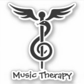 Muziektherapie Sticker (Voorkant)