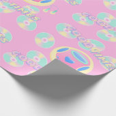 muziektijdpatroon cadeaupapier (Hoek)