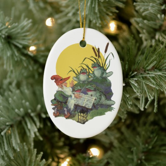  muziektijdschrift Hoesje Art, Etude Frog Choir Keramisch Ornament (Boom)