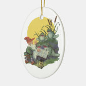  muziektijdschrift Hoesje Art, Etude Frog Choir Keramisch Ornament (Links)
