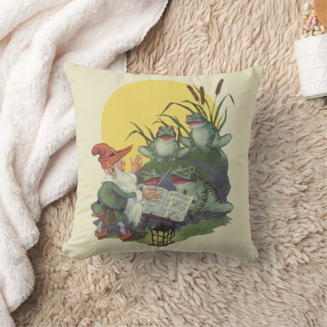  muziektijdschrift Hoesje Art, Etude Frog Choir Kussen (Deken)