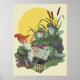  muziektijdschrift Hoesje Art, Etude Frog Choir Poster