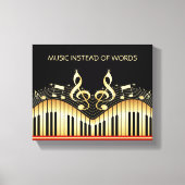 Muziektoetsenbord Canvas Afdruk (Voorkant)