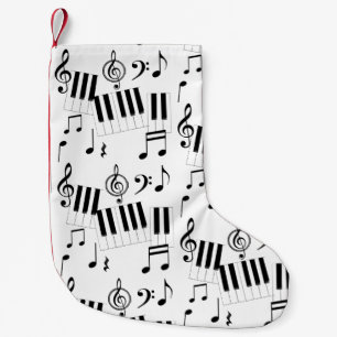 Muziektoetsenbord Piano Note Rest Treble Clef Kleine Kerstsok