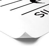 Muziektoetst met stilte poster (Hoek)