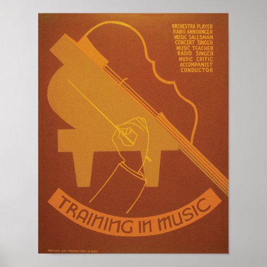 Muziektraining Poster (Voorkant)
