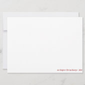 Muziekuitnodiging - Gold Music Note Invitation Kaart (Achterkant)