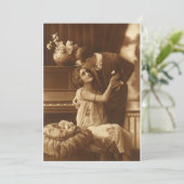 muziekuitnodiging voor liefde en Romance Kaart (Staand voorkant)