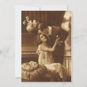 muziekuitnodiging voor liefde en Romance Kaart