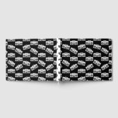 Muziekvak Pratlantstramien afdrukken zwart Gastenboek (Volledig)