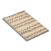  muziekvel — zwart-witnotities notitieboek (Rechterzijde)