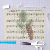 Muziekvellen nemen nota van het Plant dat uit elka Tissuepapier (Craft)