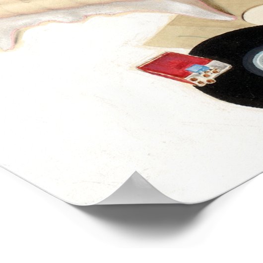 Muziekventilator omhoog poster (Hoek)