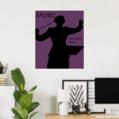 Muziekveranderingen Liveert Poster (Thuiskantoor)
