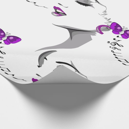 Muziekverlooppapier Cadeaupapier (Hoek)