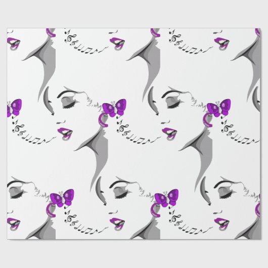 Muziekverlooppapier Cadeaupapier (Vlak)