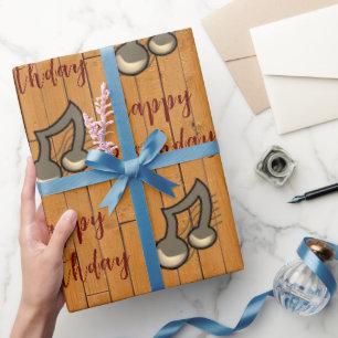 Muziekverlooppapier Cadeaupapier