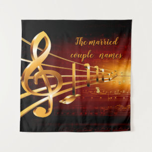 Muziekvieringen Thema's Poster Wandkleed