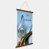 Muziekvieringsthema's Hangend Wandkleed (Gebogen)