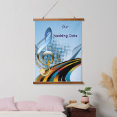 Muziekvieringsthema's Hangend Wandkleed (Slaapkamer)