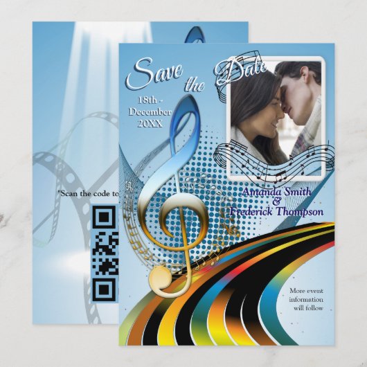 Muziekvieringsthema's Kaart (Voorkant / Achterkant)