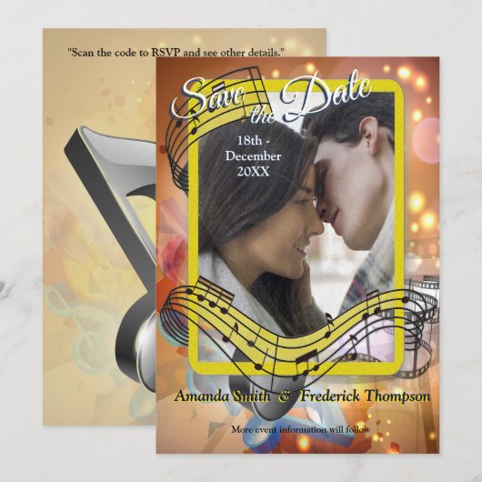 Muziekvieringsthema's Kaart (Voorkant / Achterkant)